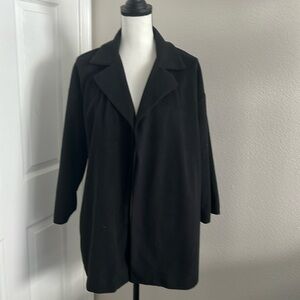 Fashion Nova Black Open Front Jacket